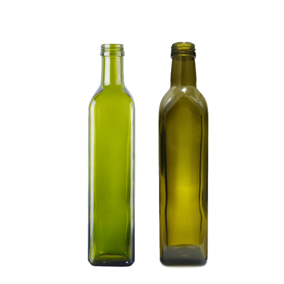 50cl Marasca bouteille en verre huile food grade pet rectangle 