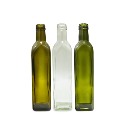 Popular aluminium caps 500ml olive oil bottle glass 