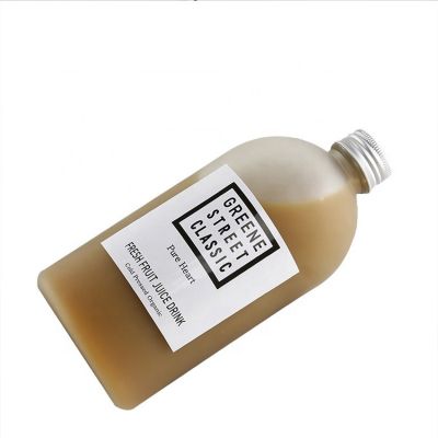 Amazon Top Seller 2019 Empty Private Label Simple Disposable Glass 350ml Juice Beverage Bottle 