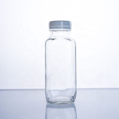 250ml 500ml Fashion Simple Square Bouteille De Jus Bubble Tea Juice Bottle Drink Bottle Glass 