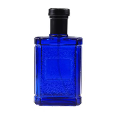 Newest 90ml Blue Glass Perfume Bottle by Experienced Designer 