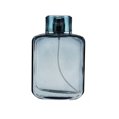 100ml Blue Square Crystal Glass Perfume Bottles 
