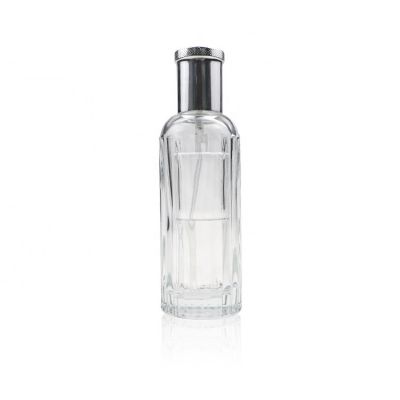 Professional Design Clear Cylinder Glass Bottle For Perfume 100 ML 