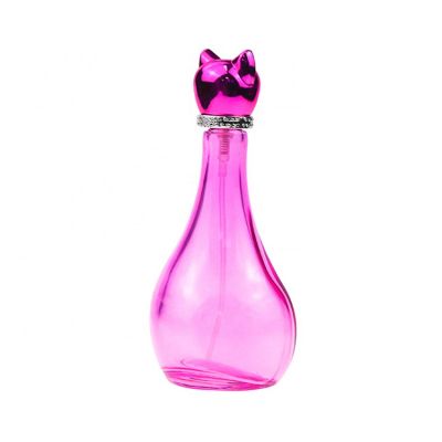 Hot Selling 85ml Cute Cat Shaped Perfume Bottle Factory New Design Perfume Glass Bottle 