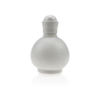 Round 50ml White Fashion Portable Clear Glass Bottle for Perfume 