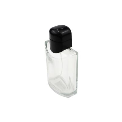 Wholesale OEM High Quality Round with Black Cap 125ml Perfume Glass Bottle 