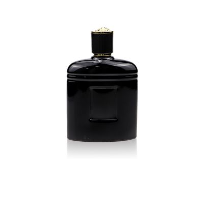 100ml Custom made glass perfume bottles matte black perfume bottles with sprayer 