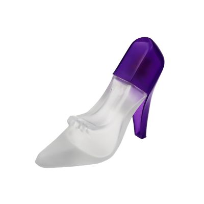Elegant 50ml high-heeled Shoes Shape frosted Women Glass Perfume Bottle