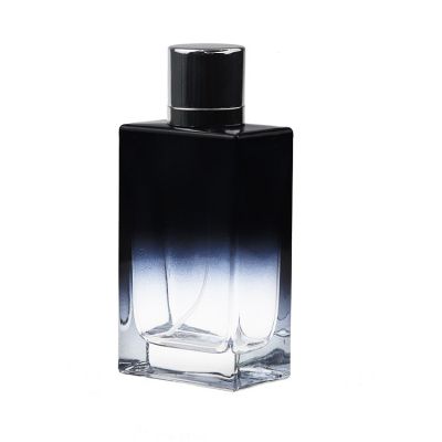 110ml Rtctangle Glass Perfume Bottle with Spray Head for Subpakage 
