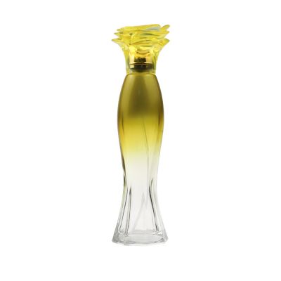 Lady Perfume Bottle Graceful Crystal French Lady Glass Perfume Bottle with rose lip 