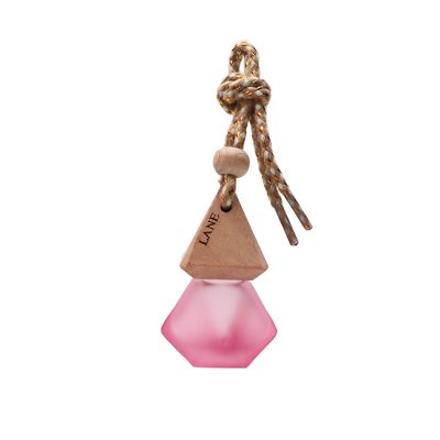 8ml Air Freshener Perfume Bottle Fragrance Diffuser Empty Hanging Glass Bottle for Home Car Pink 