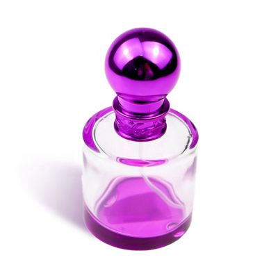 OEM Manufacturer 50ml Empty Perfume Bottles Purple Cylinder Shaped Bottles Personalised Perfume Bottle 