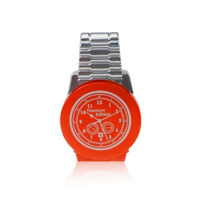 Hot Sale 35ml Creative Watch Shaped Red Perfume Glass Spray Bottle 