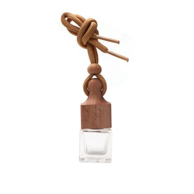 8ml Empty Refillable Car Air Fresher Bottle Hanging Fragrance Diffuser Perfume Glass Bottle Car Pendant Ornament 