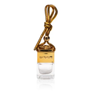 8ml Empty Glass Bottle Essential Oils Diffuser Rearview Mirror Ornament Car Hanging Perfume Air Freshener 