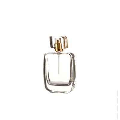 Wholesale round type glass perfume bottle 50ml custom logo 