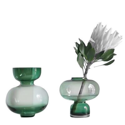 Hand Blown Home Decor Luxury Art Design Glass Vase decoration mariage