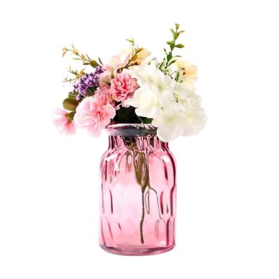 Home Goods Wedding Centerpiece Decorative Colored Clear Glass Flower Vase