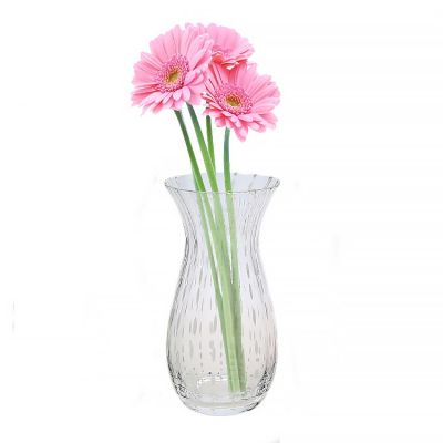 Decorative Modern Glass Hurricane Trumpet Vase 