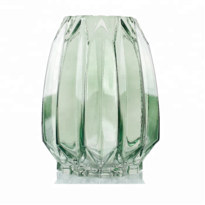 terrarium Geometric vertical hand blown glass vase 