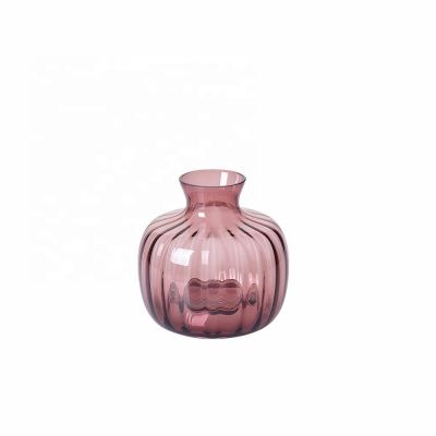 Wholesale Rustic Medium purple Home Decor Glass Vases for Artificial Flowers 