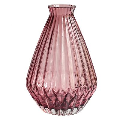 Nordic style geometric glass flower vase living room table decoration 