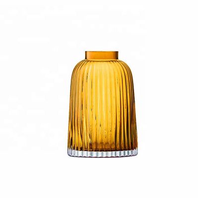 Hand-Blown and Handmade Grey and green nordic glass vase 