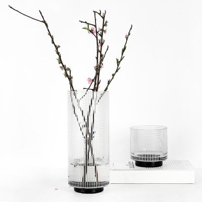New classic Nordic minimalist home room decoration transparent glass flower vase wedding vase
