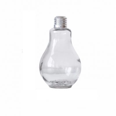 Nordic ins style office desk transparent glass closed light bulb small vase decoration 