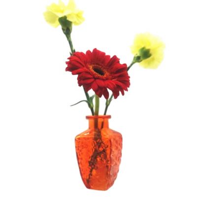 wholesale colored handmade square glass vase