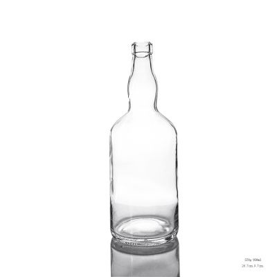 Chinese Manufacture 900ml 950ml 1l Glass Bottle For Whiskey Decal Own Logo 