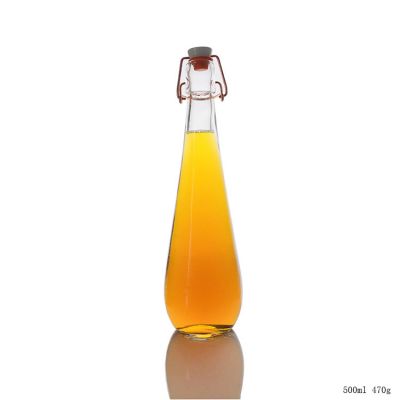 Factory Price 500ml Empty Swing Top Liquor Glass Bottle 