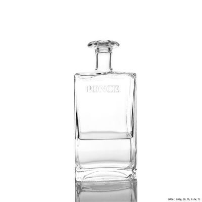 Super Flint Custom Logo Spirit Glass Bottle 700ml 