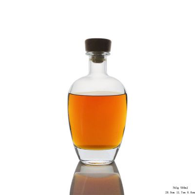 China Factory 500ml Empty Brandy XO Bottle for Brandy 