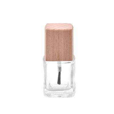free samples wooden cap nail polish glass bottle with cap brush 0.5oz square empty nail bottles wholesale