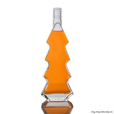 Fashion 375ml Glass Bottle Fancy Vodka Bottles for Sale 