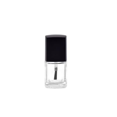 15ml square transparent gel nail polish bottle with square top for nail polish glass bottle 