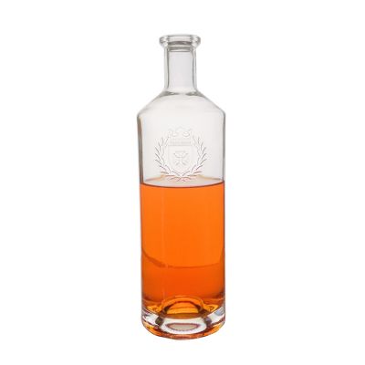 Wholesale 1 Liter Glass Bottles Empty Gin Bottle With Polymer Cork 