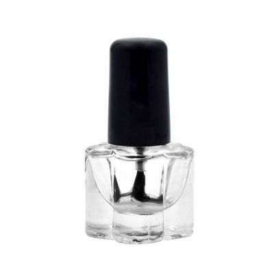 flower shape 5ml flint empty nail polish bottles 