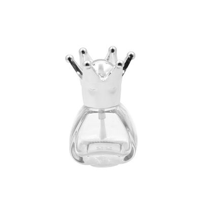 unique design empty nail polish glass bottle with crown shape cap 12ml