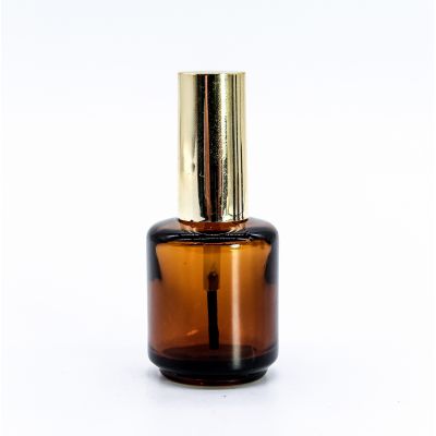 low price free sample empty amber nail polish bottle gelish 