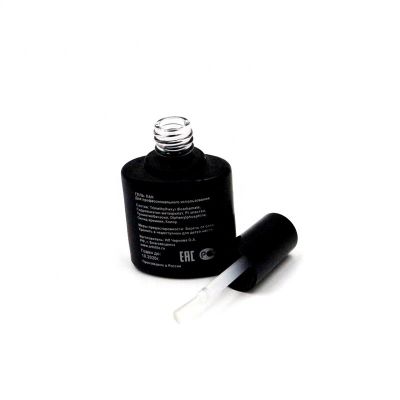 5ML 10ML 15ML Black Flat Uv Gel Nail Polish Bottle