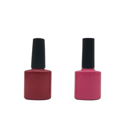 8ml nail polish bottle flat square shape nice looking 8ml nail polish bottle for soak off gel polish 