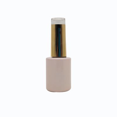 China factory sale 8ml nail polish bottles glass with gold cap 