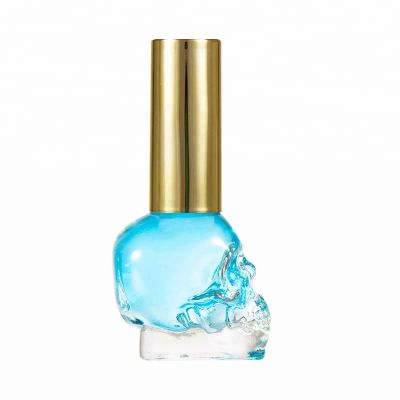 Custom Made 6Ml Mini Empty Glass Skull Nail Polish Bottle