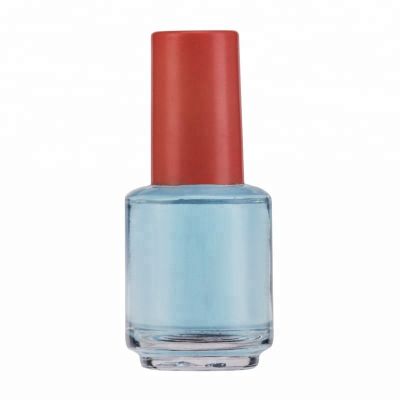 Wholesale Round Shape 15ml Nail Polish glass Bottle With Cap and brush