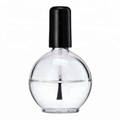 Wholesale Round Large Shaped Custom Made Ball Nail Polish Bottle With Cap And Brush