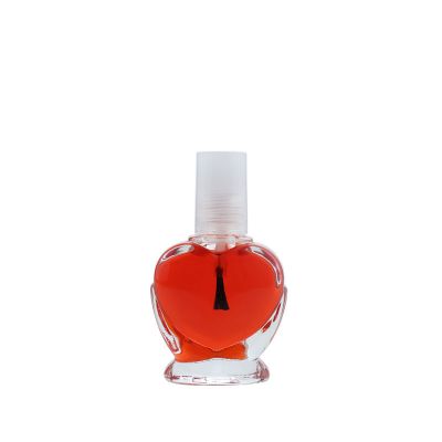 Unique Shaped Empty Nail Polish Bottle Transparent Glass Bottle With Brush