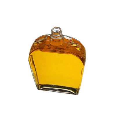 1100ml big flat glass bottle 