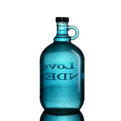 2L Crystal Vodka Glass Wine Bottle With Handle 